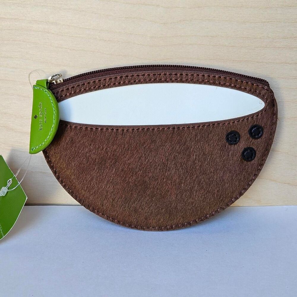Kate Spade Novelty Coconut Lime Coin Purse Pouch Bag NWT